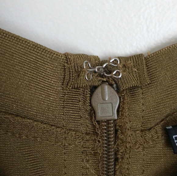 BRAND NEW never worn still w/ tags Olive Green bodycon dress - Picture 4 of 7